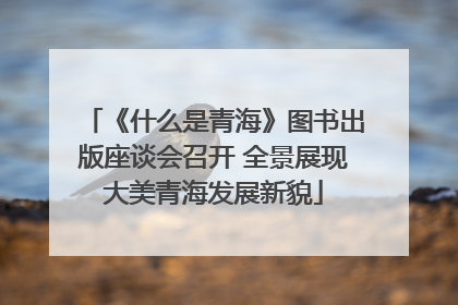 《什么是青海》图书出版座谈会召开 全景展现大美青海发展新貌