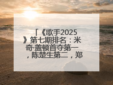 《歌手2025》第七期排名：米奇·盖顿首夺第一，陈楚生第二，郑欣宜将参加下一轮张榜赛