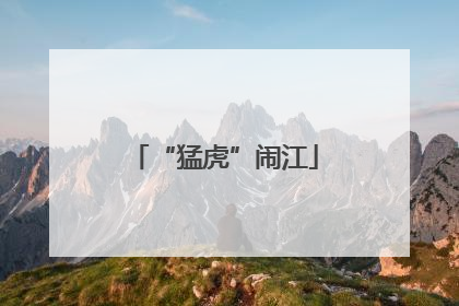 “猛虎”闹江