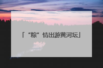 “粽”情出游黄河坛