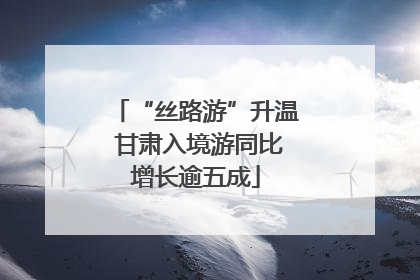 “丝路游”升温 甘肃入境游同比增长逾五成