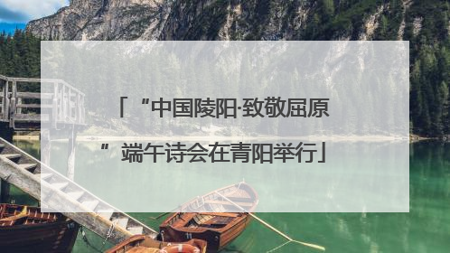 “中国陵阳·致敬屈原”端午诗会在青阳举行