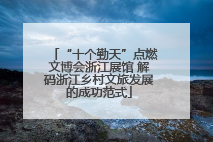 “十个勤天”点燃文博会浙江展馆 解码浙江乡村文旅发展的成功范式