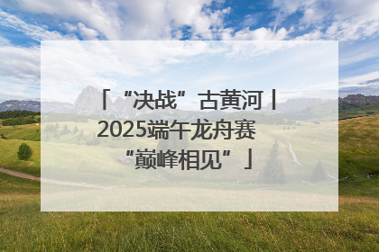 “决战”古黄河丨2025端午龙舟赛“巅峰相见”