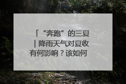 “奔跑”的三夏｜降雨天气对夏收有何影响？该如何防范？一文了解