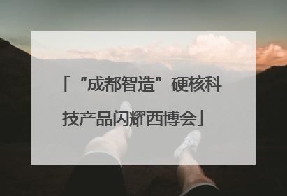 “成都智造”硬核科技产品闪耀西博会