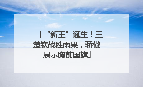 “新王”诞生！王楚钦战胜雨果，骄傲展示胸前国旗