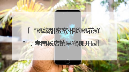“桃缘甜蜜蜜·相约桃花驿”，孝南杨店镇早蜜桃开园
