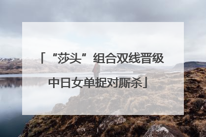 “莎头”组合双线晋级 中日女单捉对厮杀