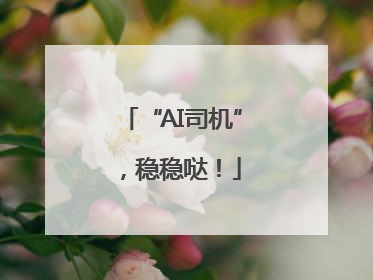 “AI司机”，稳稳哒！