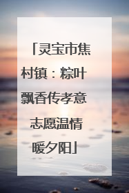 灵宝市焦村镇：粽叶飘香传孝意 志愿温情暖夕阳