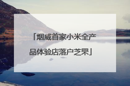 烟威首家小米全产品体验店落户芝罘