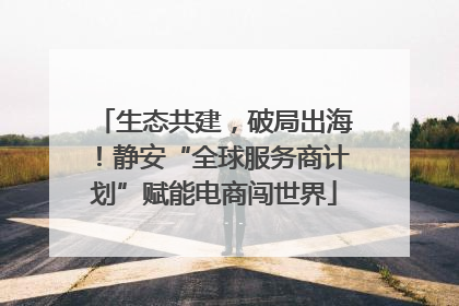 生态共建，破局出海！静安“全球服务商计划”赋能电商闯世界