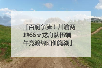 百舸争流！川渝两地66支龙舟队伍端午竞渡绵阳仙海湖
