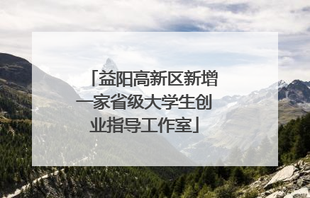 益阳高新区新增一家省级大学生创业指导工作室