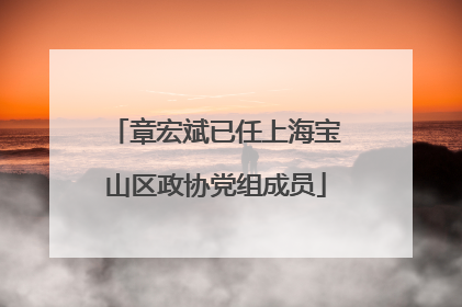 章宏斌已任上海宝山区政协党组成员