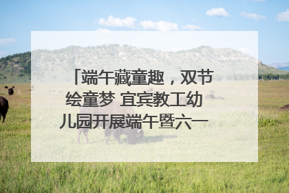 端午藏童趣，双节绘童梦 宜宾教工幼儿园开展端午暨六一亲子游园活动