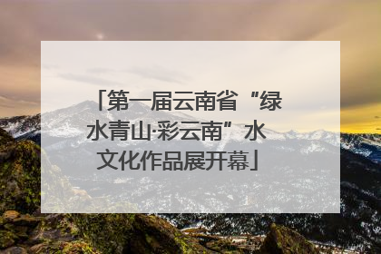 第一届云南省“绿水青山·彩云南”水文化作品展开幕