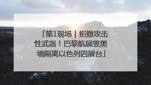 第1现场｜拒撤攻击性武器！巴黎航展竖黑墙隔离以色列四展台