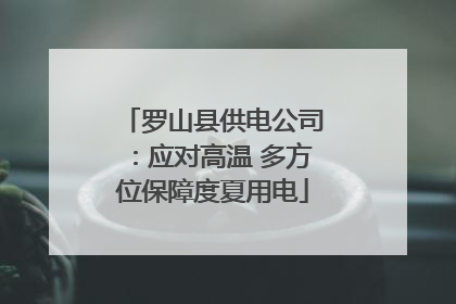 罗山县供电公司：应对高温 多方位保障度夏用电