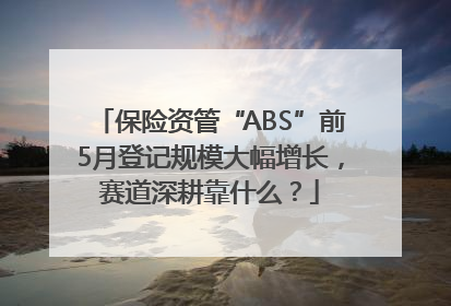 保险资管“ABS”前5月登记规模大幅增长，赛道深耕靠什么？