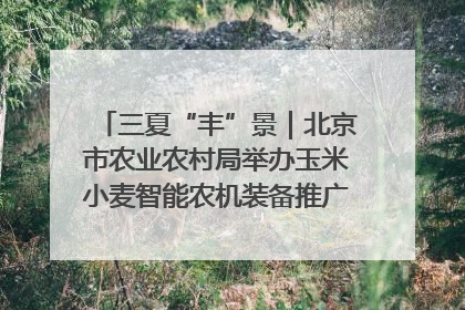 三夏“丰”景｜北京市农业农村局举办玉米小麦智能农机装备推广“田间日”活动