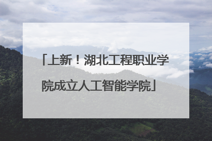 上新！湖北工程职业学院成立人工智能学院