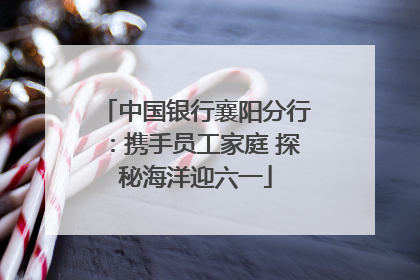 中国银行襄阳分行：携手员工家庭 探秘海洋迎六一