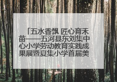 五水香飘 匠心育禾苗——五河县东刘集中心小学劳动教育实践成果展暨夏集小学首届美食节盛大举行