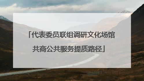 代表委员联组调研文化场馆 共商公共服务提质路径