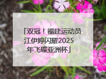 双冠！福建运动员江伊婷闪耀2025年飞碟亚洲杯