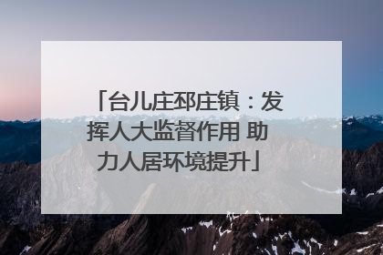 台儿庄邳庄镇：发挥人大监督作用 助力人居环境提升
