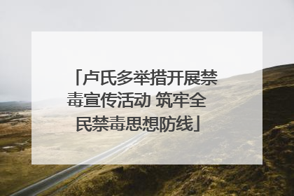 卢氏多举措开展禁毒宣传活动 筑牢全民禁毒思想防线