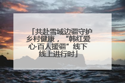 共赴雪域边疆守护乡村健康，“韩红爱心·百人援疆”线下线上进行时