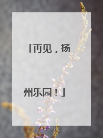 再见，扬州乐园！