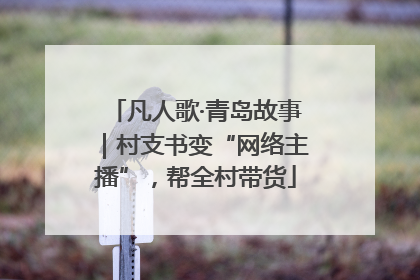 凡人歌·青岛故事｜村支书变“网络主播”，帮全村带货