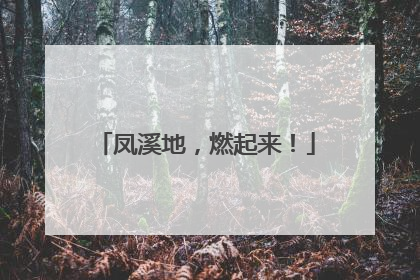 凤溪地，燃起来！