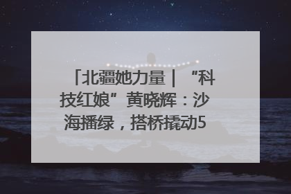 北疆她力量｜“科技红娘”黄晓辉：沙海播绿，搭桥撬动5.3亿研发