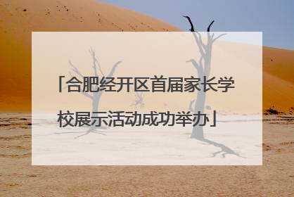 合肥经开区首届家长学校展示活动成功举办