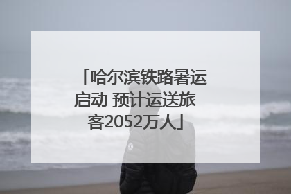 哈尔滨铁路暑运启动 预计运送旅客2052万人