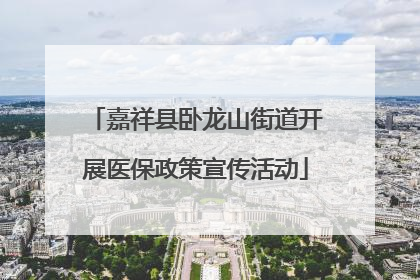 嘉祥县卧龙山街道开展医保政策宣传活动