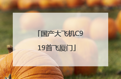 国产大飞机C919首飞厦门