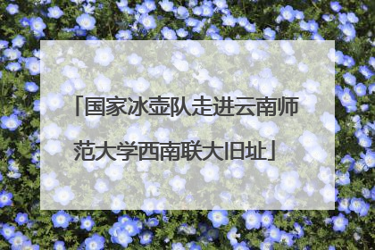 国家冰壶队走进云南师范大学西南联大旧址