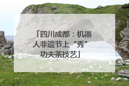 四川成都：机器人非遗节上“秀”功夫茶技艺