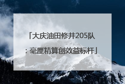 大庆油田修井205队：毫厘精算创效益标杆