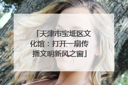 天津市宝坻区文化馆：打开一扇传播文明新风之窗