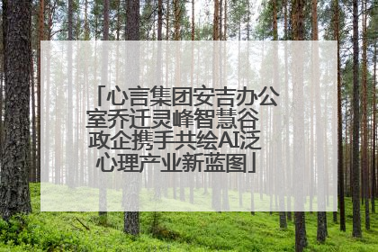 心言集团安吉办公室乔迁灵峰智慧谷 政企携手共绘AI泛心理产业新蓝图
