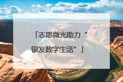 志愿微光助力“银发数字生活”