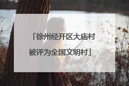 徐州经开区大庙村被评为全国文明村