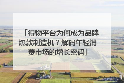 得物平台为何成为品牌爆款制造机？解码年轻消费市场的增长密码